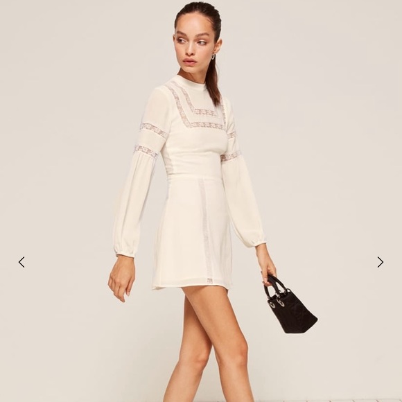 HOST PICK Reformation Petites Sachi Dress in ivory - Picture 3 of 9